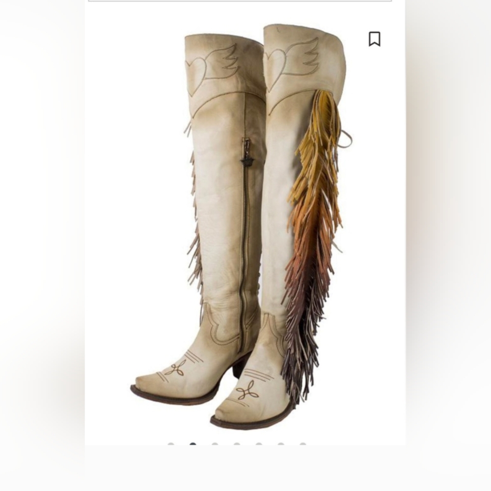 Relist JUNK GYPSY BY LANE WOMEN'S SPIRIT ANIMAL TALL BOOTS size 11- SNIP TOE NW…